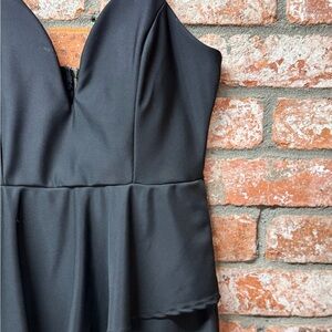 Black Peplum Dress